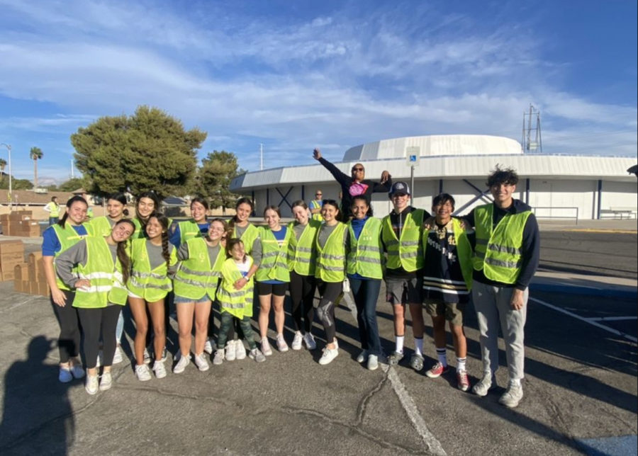 Bishop Gorman ASG at Kenny Quinn Middle School for Just 1 Project