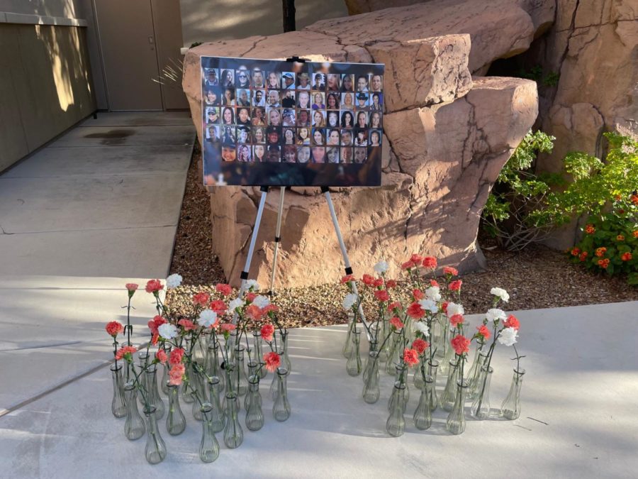 October 1 memorial at Bishop Gorman grotto.