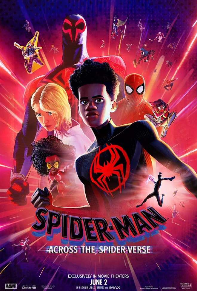 Movie poster for Spider-Man: Across the Spider-Verse.
https://www.google.com/url?sa=i&url=https%3A%2F%2Fwww.enprimeur.ca%2Fphotos%2Fenglish%2Fspider-man-across-the-spider-verse%2F158406%2Fmovie-poster%2F&psig=AOvVaw32_s_vEjokyIxxUbhjkuMO&ust=1695223775630000&source=images&cd=vfe&opi=89978449&ved=0CA8QjhxqGAoTCMCsnuz-toEDFQAAAAAdAAAAABD9AQ