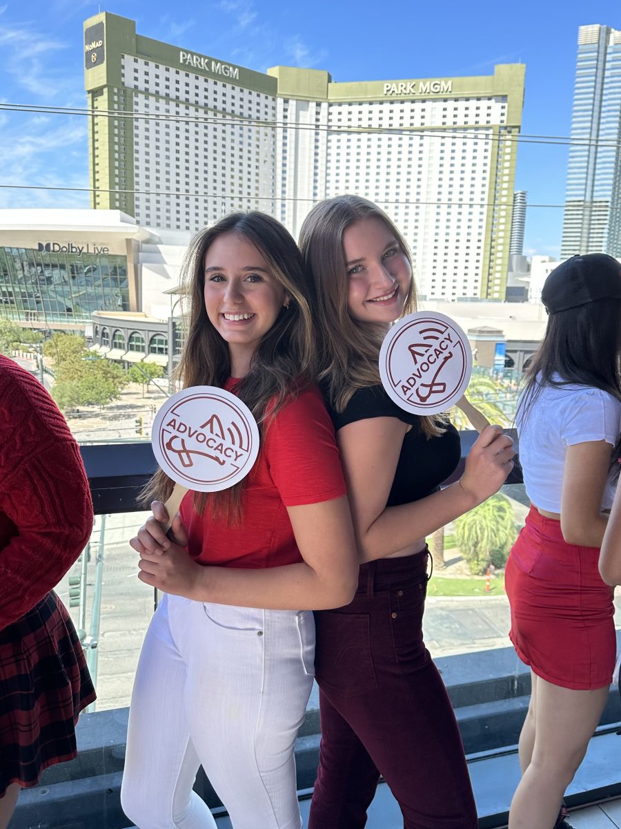 Lucia Mazzara 25” (left) and Yvonna Shuckman 25” (right) were at the LLS signing day.  On this day they signed their contracts for the years and picked their team mission pillar that they would be focusing on for the year.  The mission pillar they chose was advocacy. 