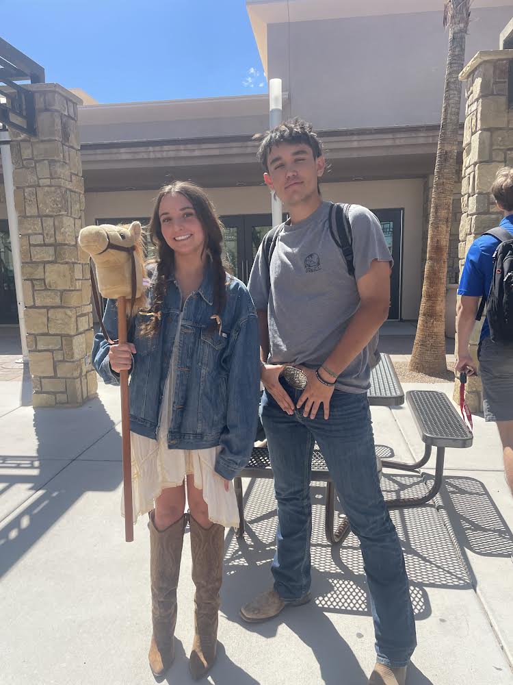 Mila Mora and Xavier Carrier on Western Day. 