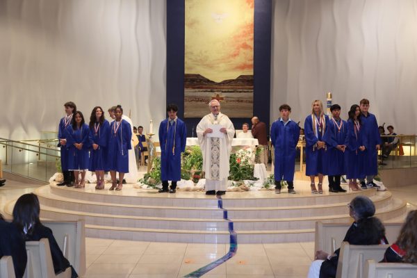 The ten students whose letters were selected to be read to the congregation. 