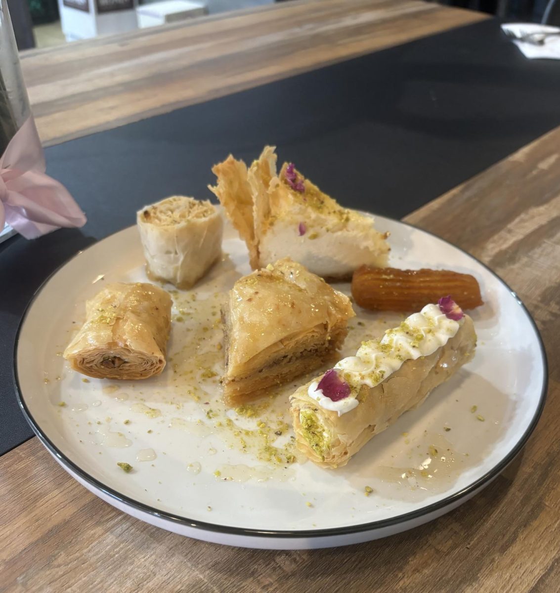 Baklava Sampler, Cannoli, and Cheesecake 