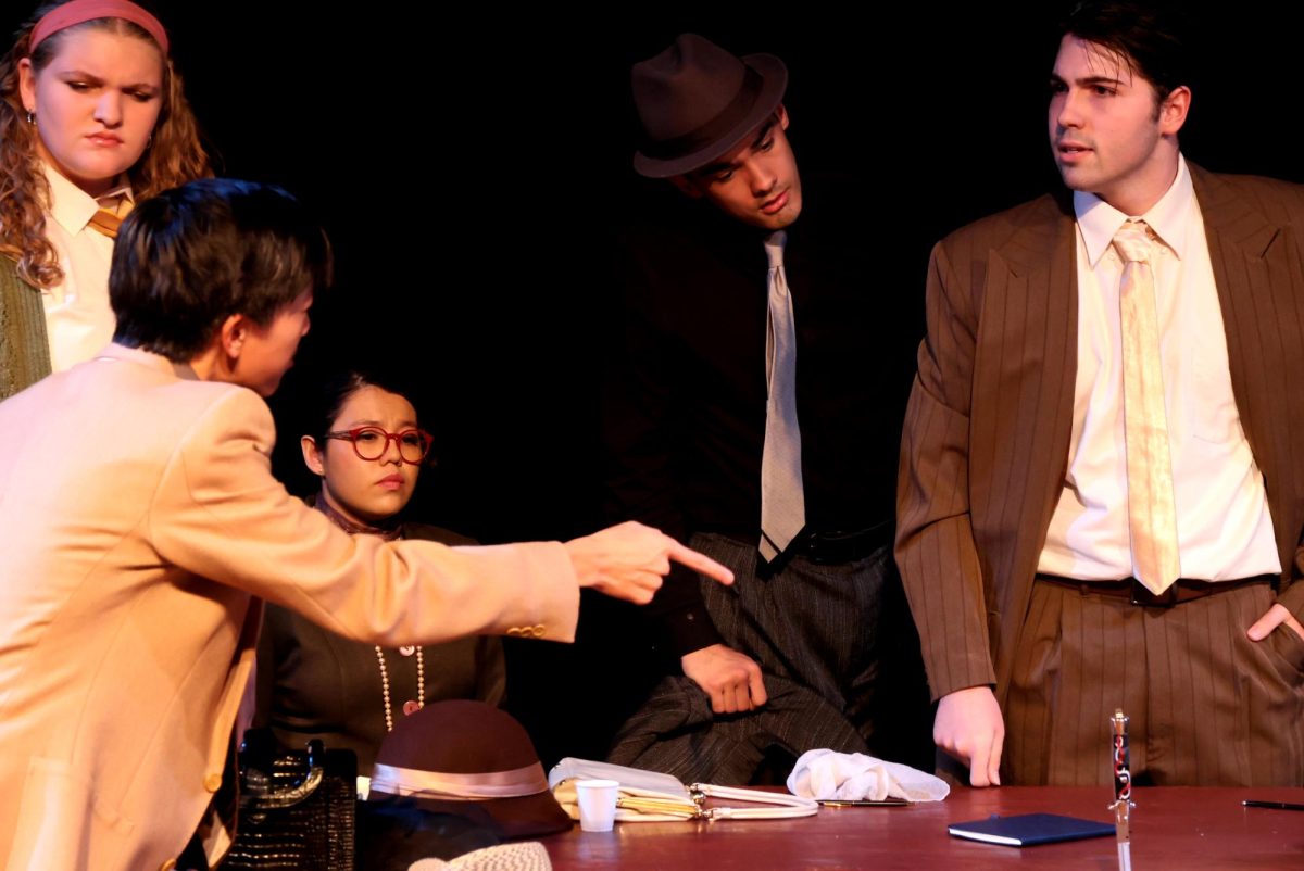 The cast of 12 Angry Jurors during the performance. 