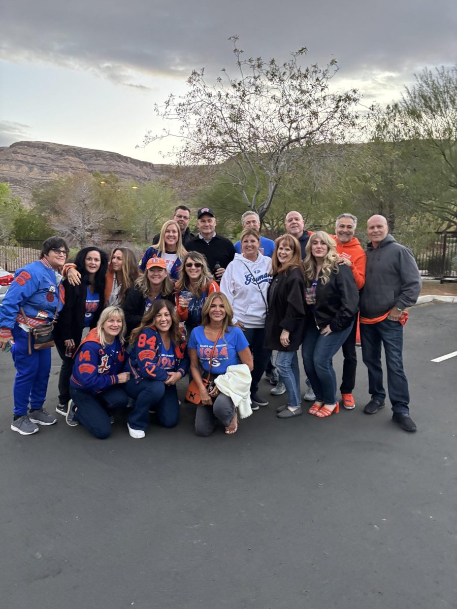 Some of the class of 1984 tailgating in the baseball lot. 