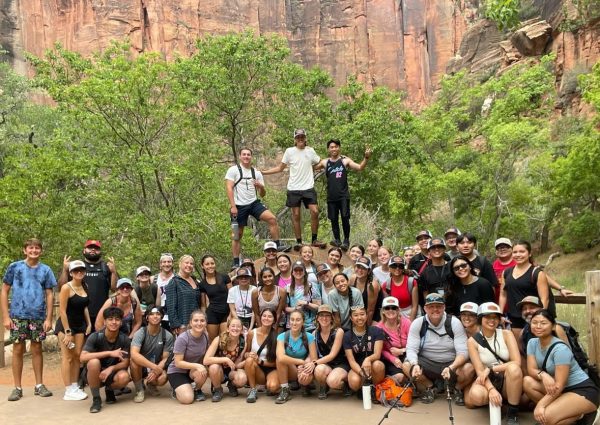 The Core Team before heading onto the trail at the Narrows. 