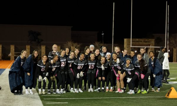 The flag football team. 