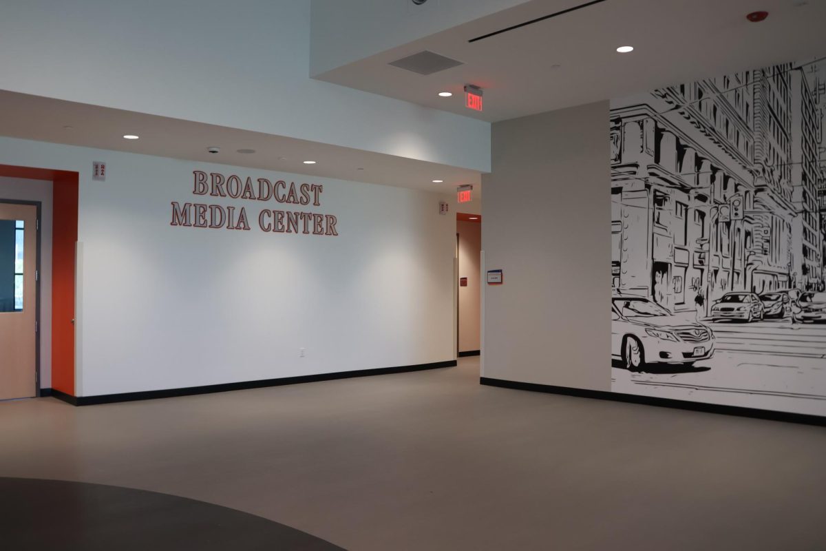 The outside of the Broadcast Media Center, used by BGTV. 