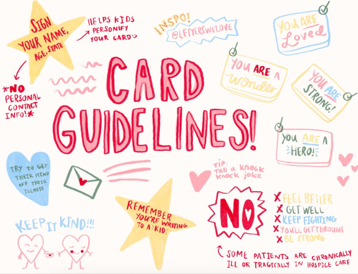 Card guidelines sent out to NEHS 