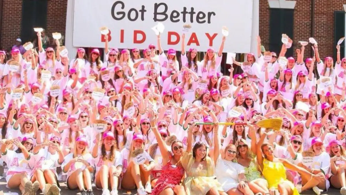 University of Alabama bid day 
