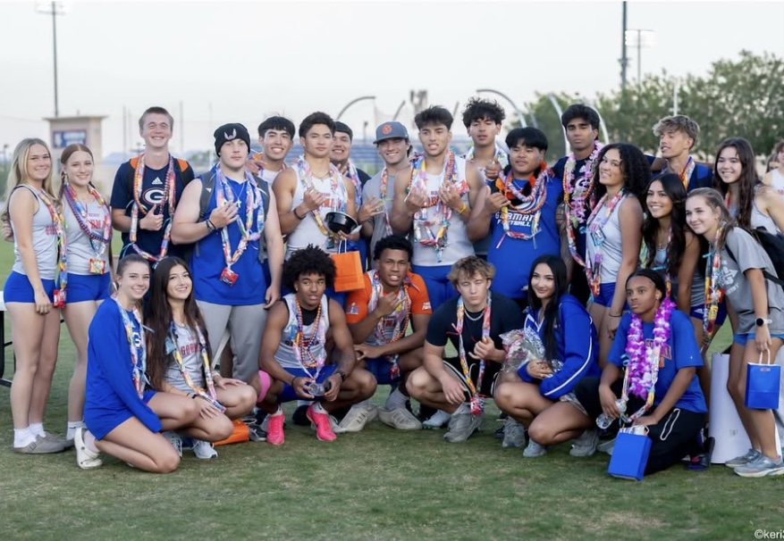Senior athletes come together one last time to celebrate their track and field accomplishments on senior night.