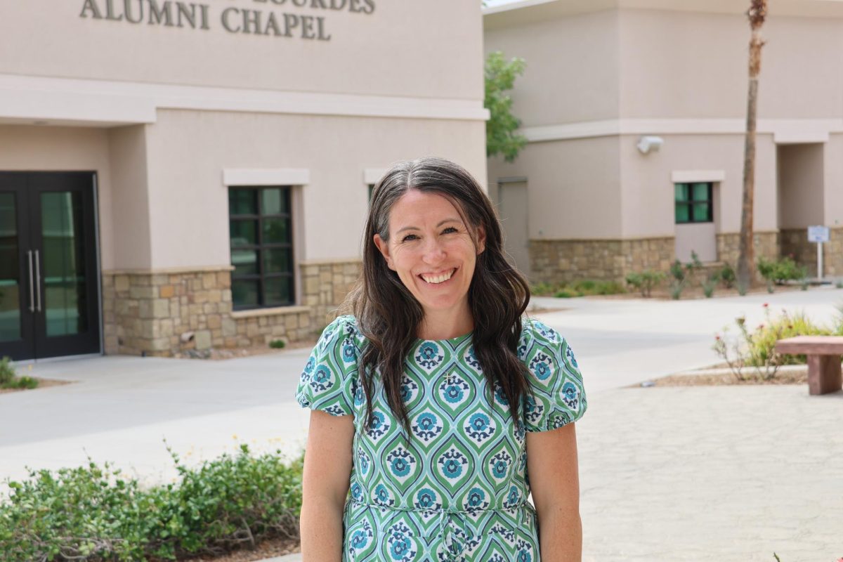 Ms. Puliz a great new addition to the Bishop Gorman theology department. 