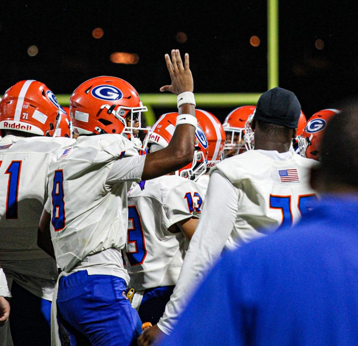 The Gaels celebrating their win against Centennial. 