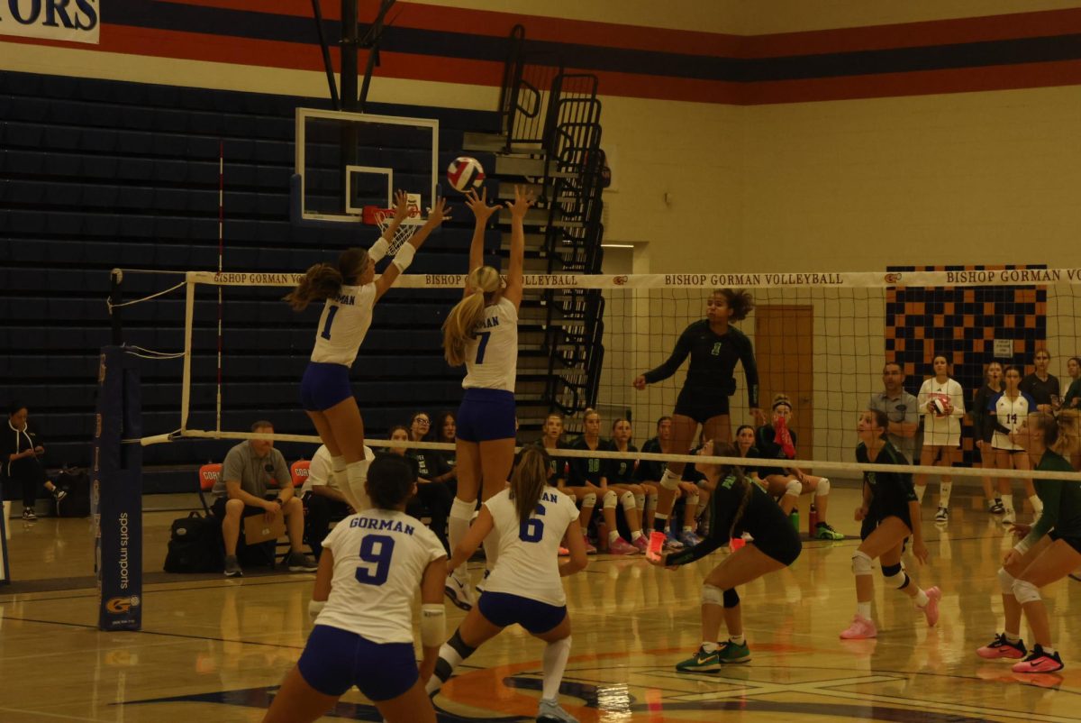 Varsity takes on Palo in the main gym. 