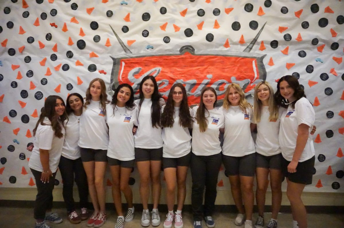 Friends come together to celebrate their last first day of high school. 
