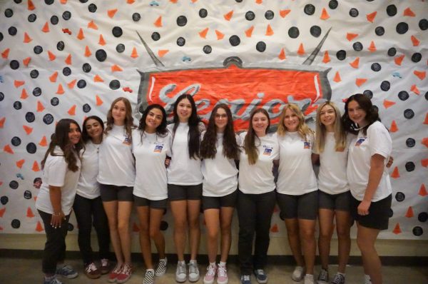Friends come together to celebrate their last first day of high school. 