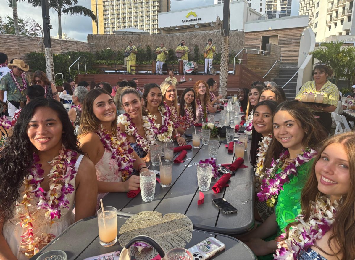 The team at dinner 