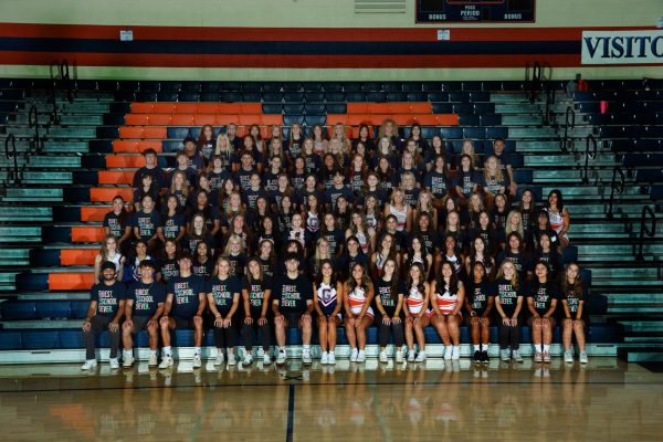 Student Ambassadors the morning of Freshman Orientation 