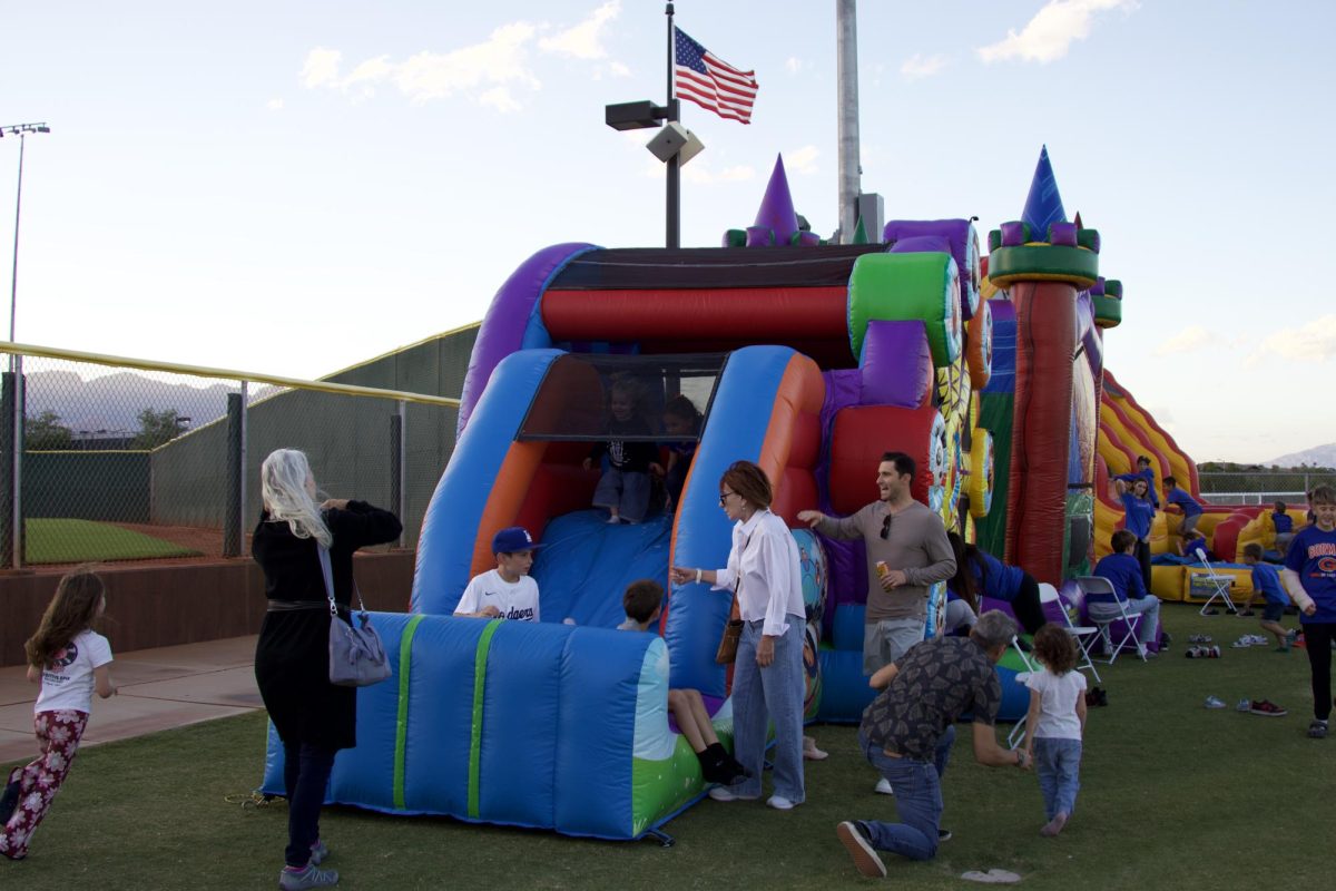 Bouncy house for all the kids at the homecoming tailgate.