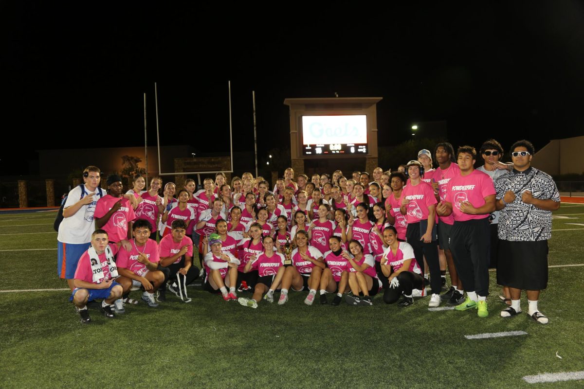 The seniors after winning. 