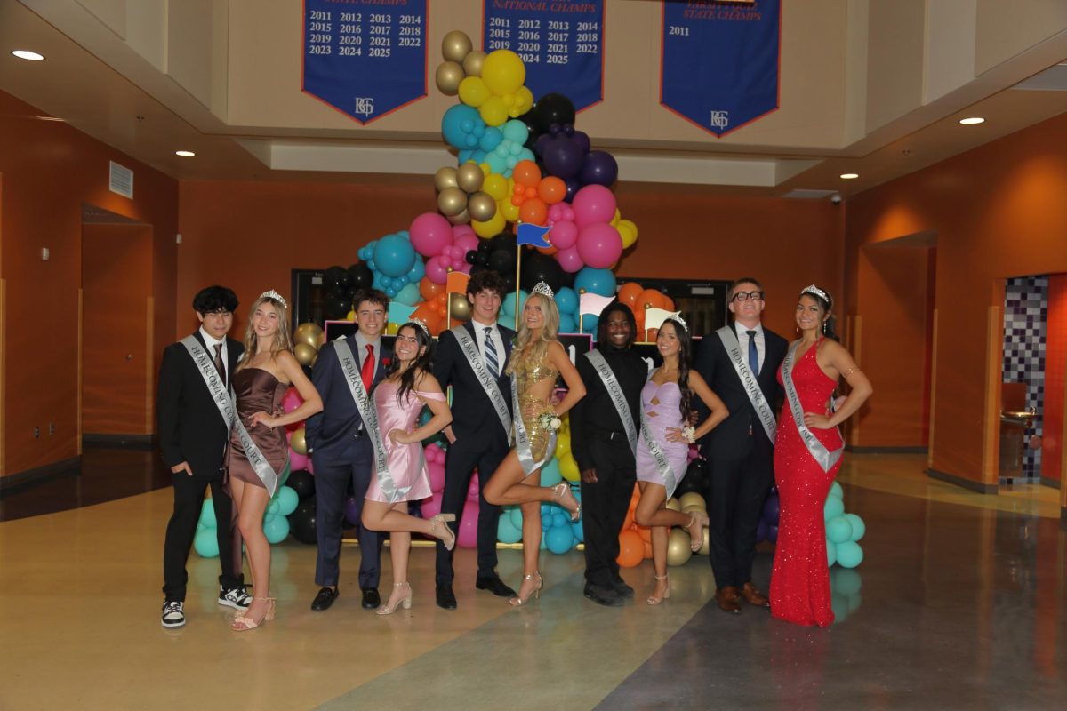 Homecoming Court at the homecoming dance. 
