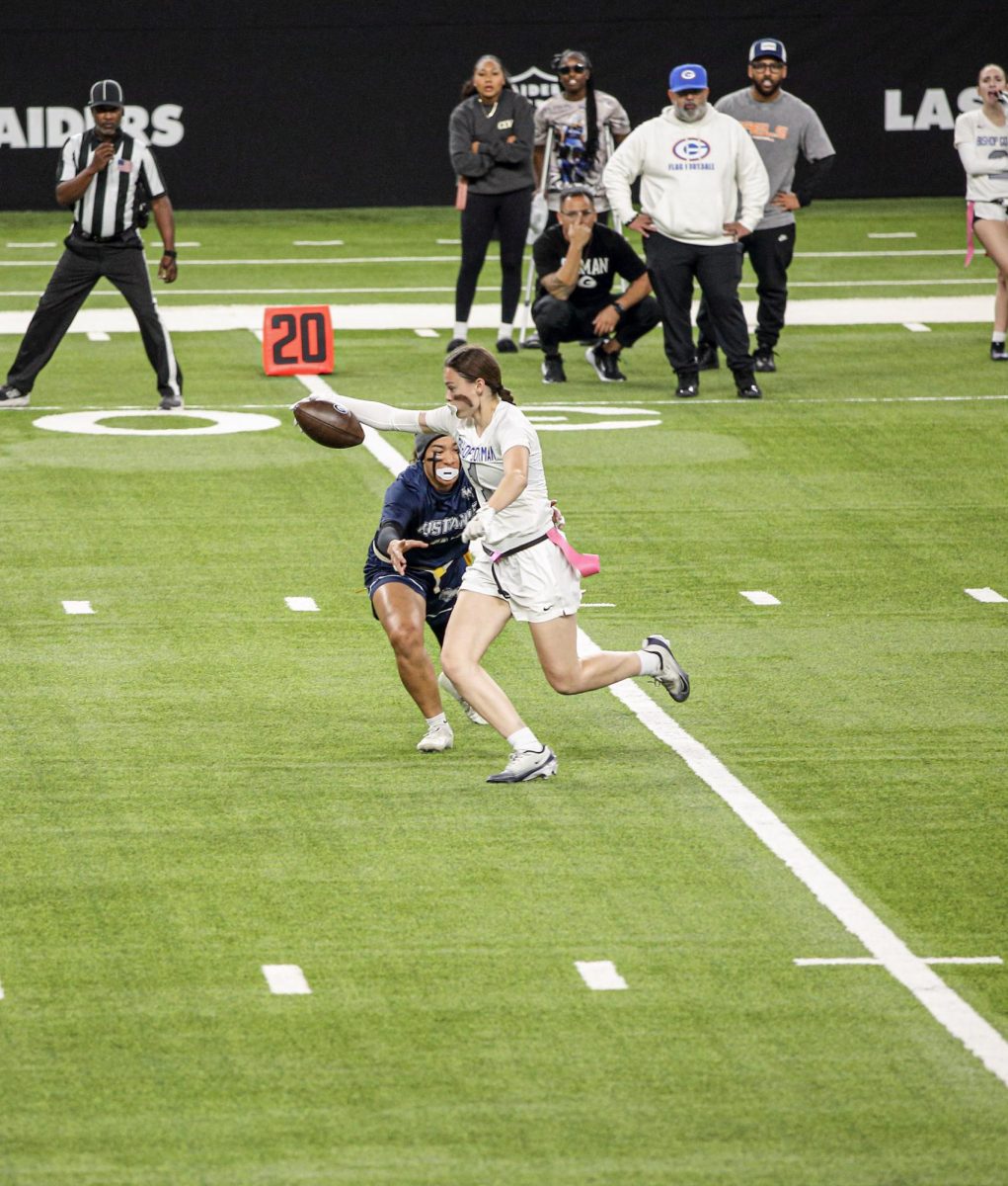 Captain Olivia Cobell '26 making a run 