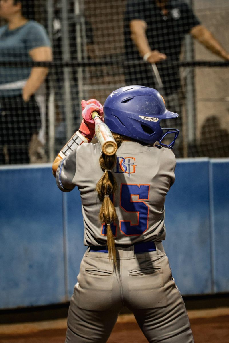 Middle Infielder Raelynn Brown '26 in the Batters Box Ready for the Pitch  