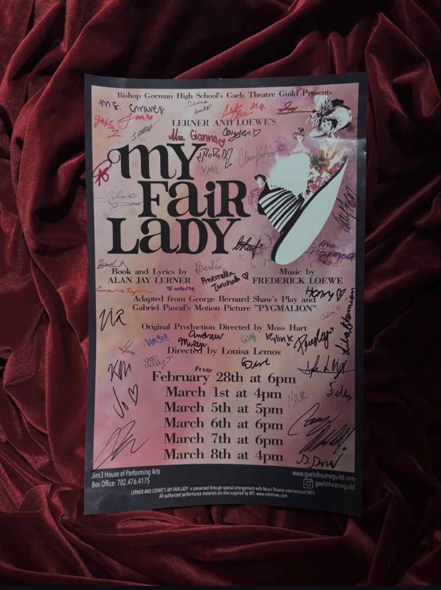 Signed My Fair Lady poster 